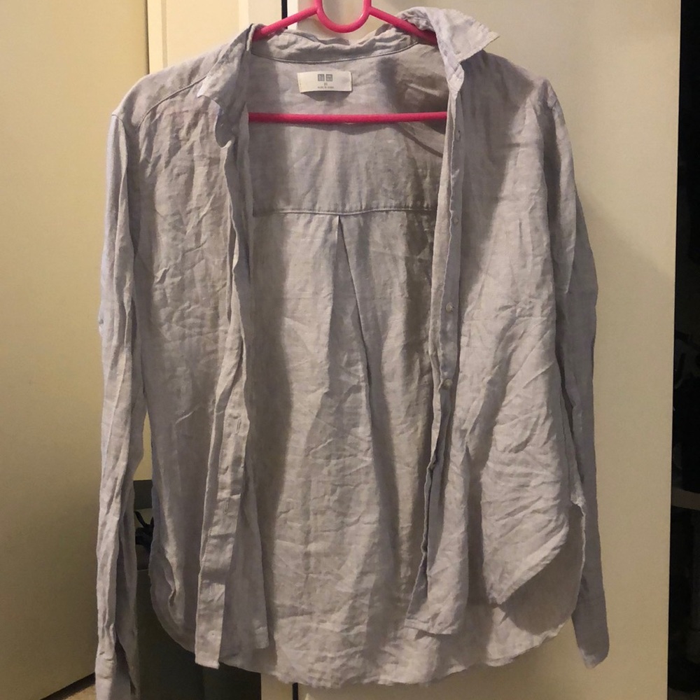 UNIQLO linen jacket/button up.